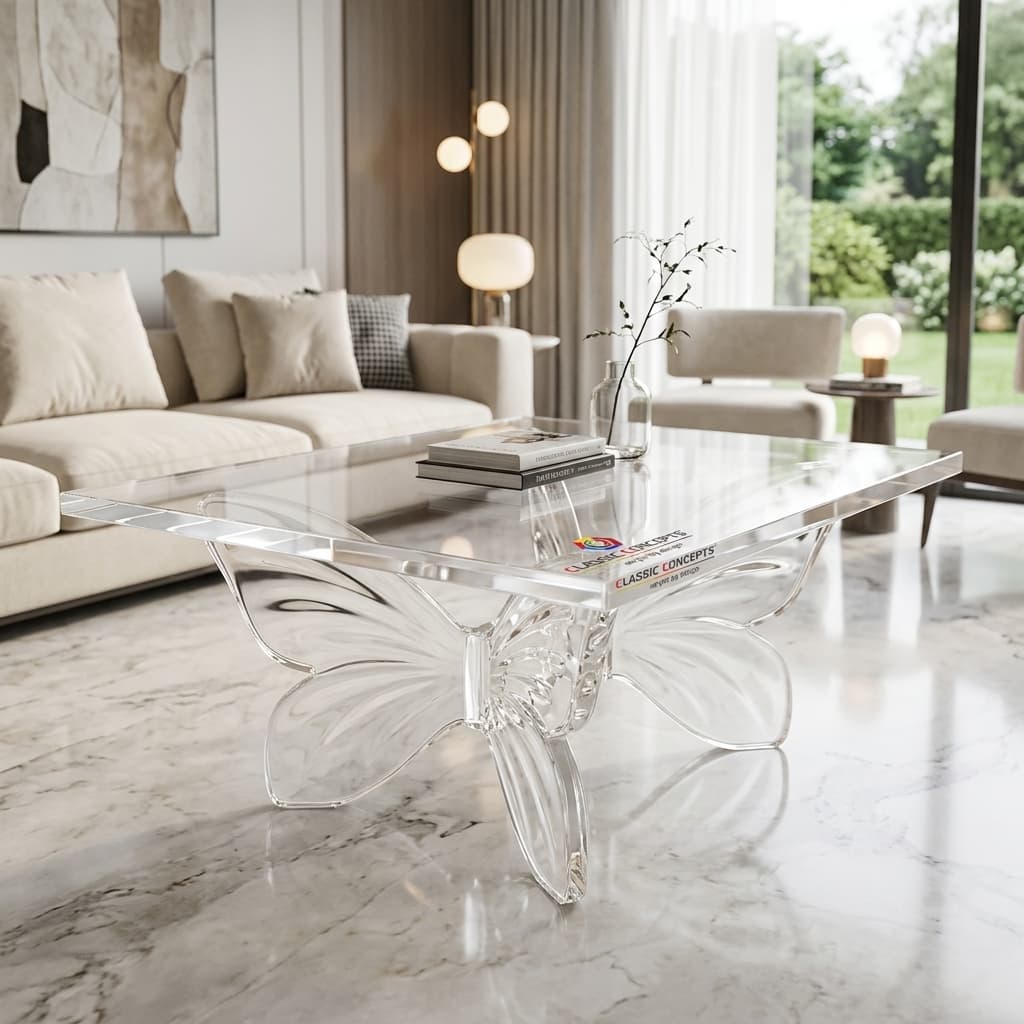 Acrylic Butterfly Table
