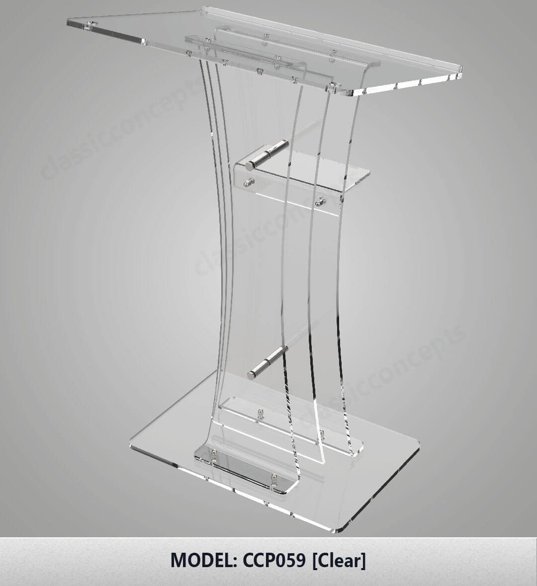 Acrylic Podium Model CCP059 Acrylic Podium Model CCP059