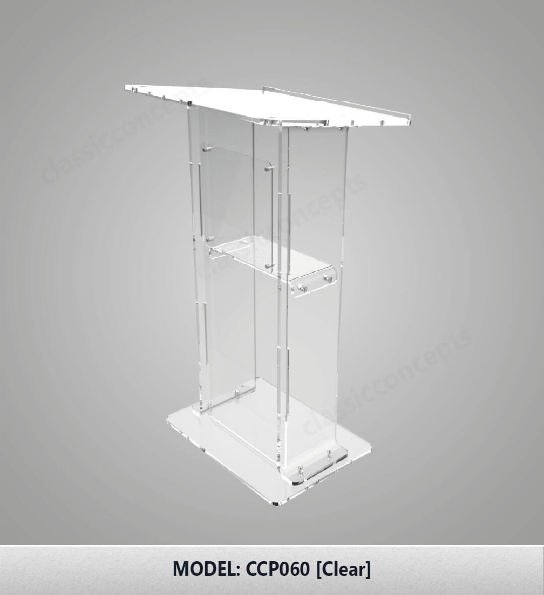 Acrylic Podium Model CCP060 Acrylic Podium Model CCP060