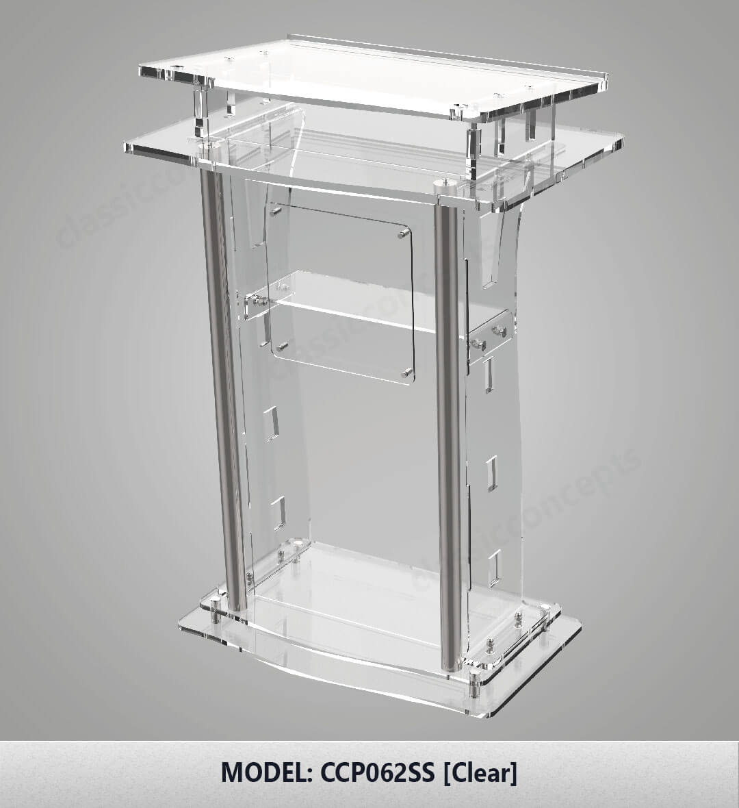 Acrylic Podium Model CCP062s Acrylic Podium Model CCP062s