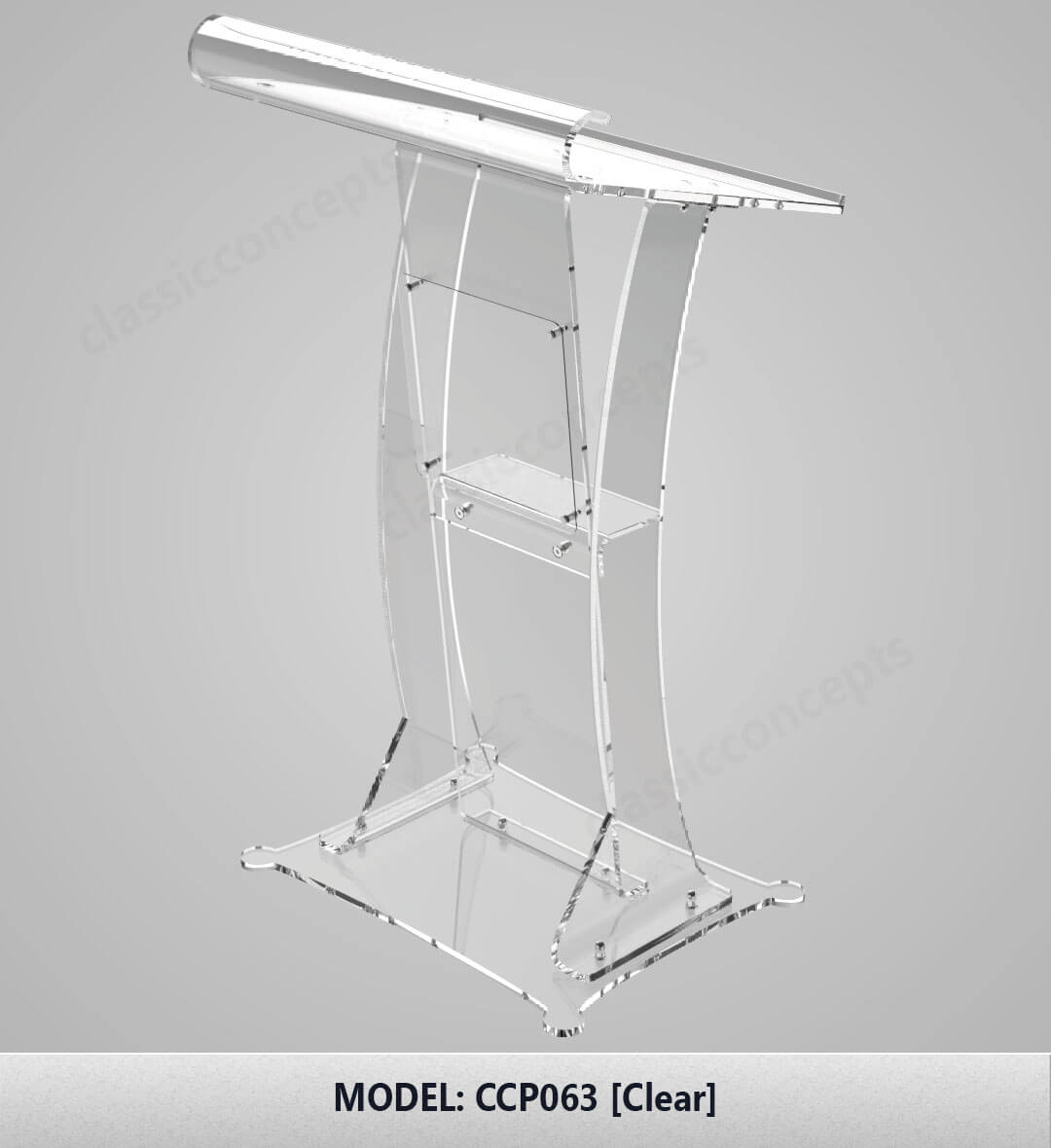 Acrylic Podium Model CCP063 Acrylic Podium Model CCP063