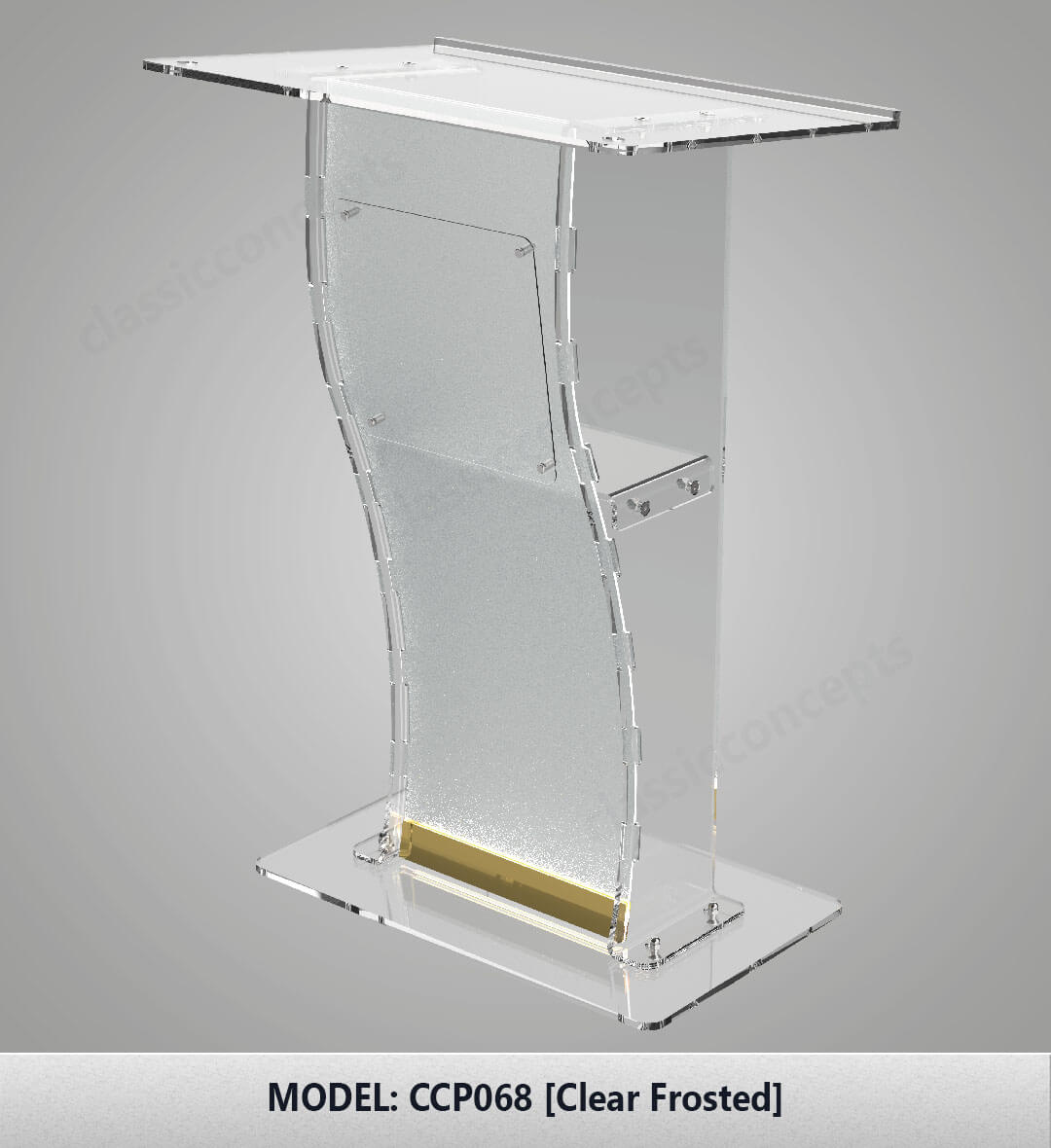 Acrylic Podium Model CCP068 Acrylic Podium Model CCP068