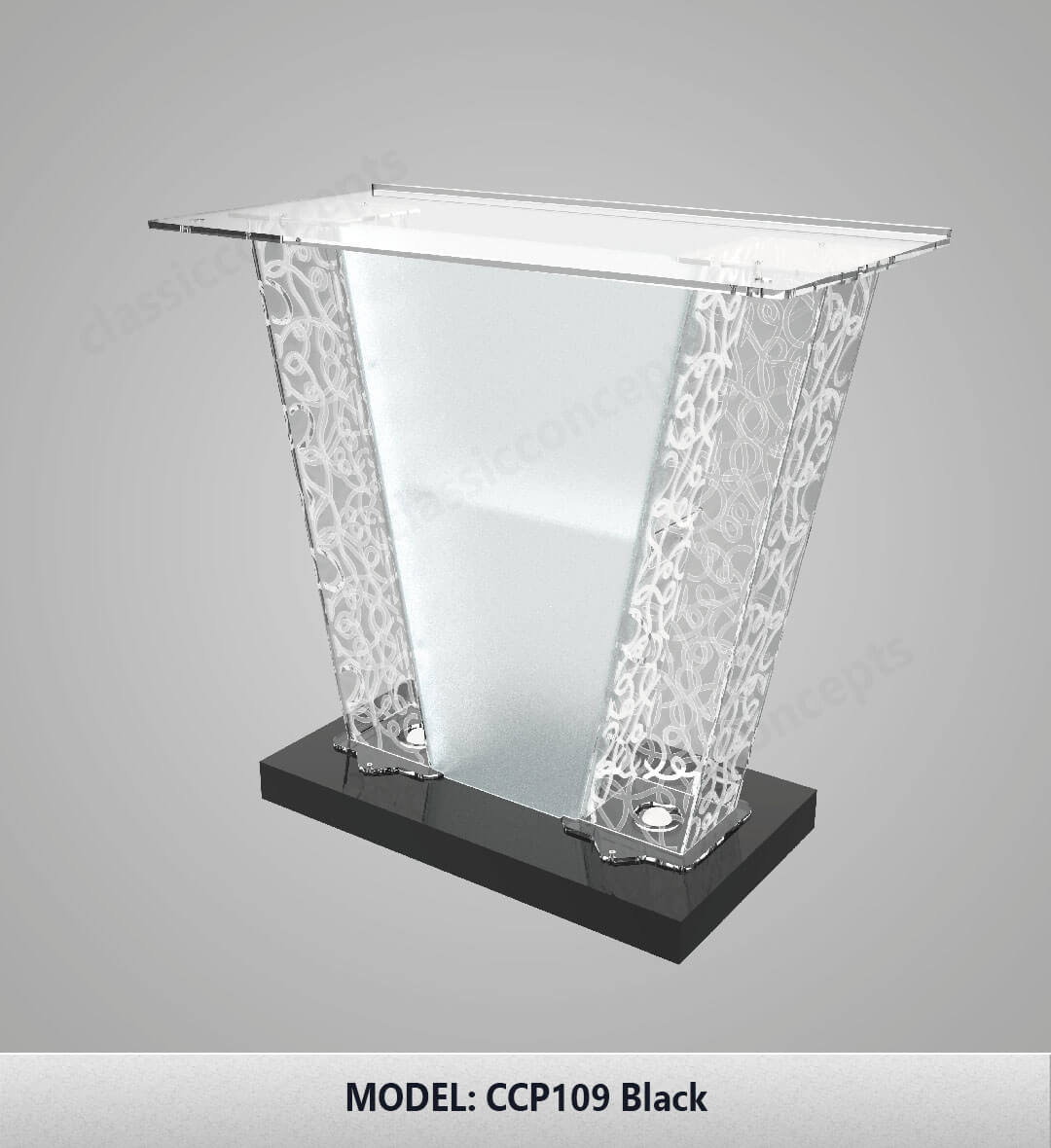 Acrylic Podium Model CCP109 Acrylic Podium Model CCP109